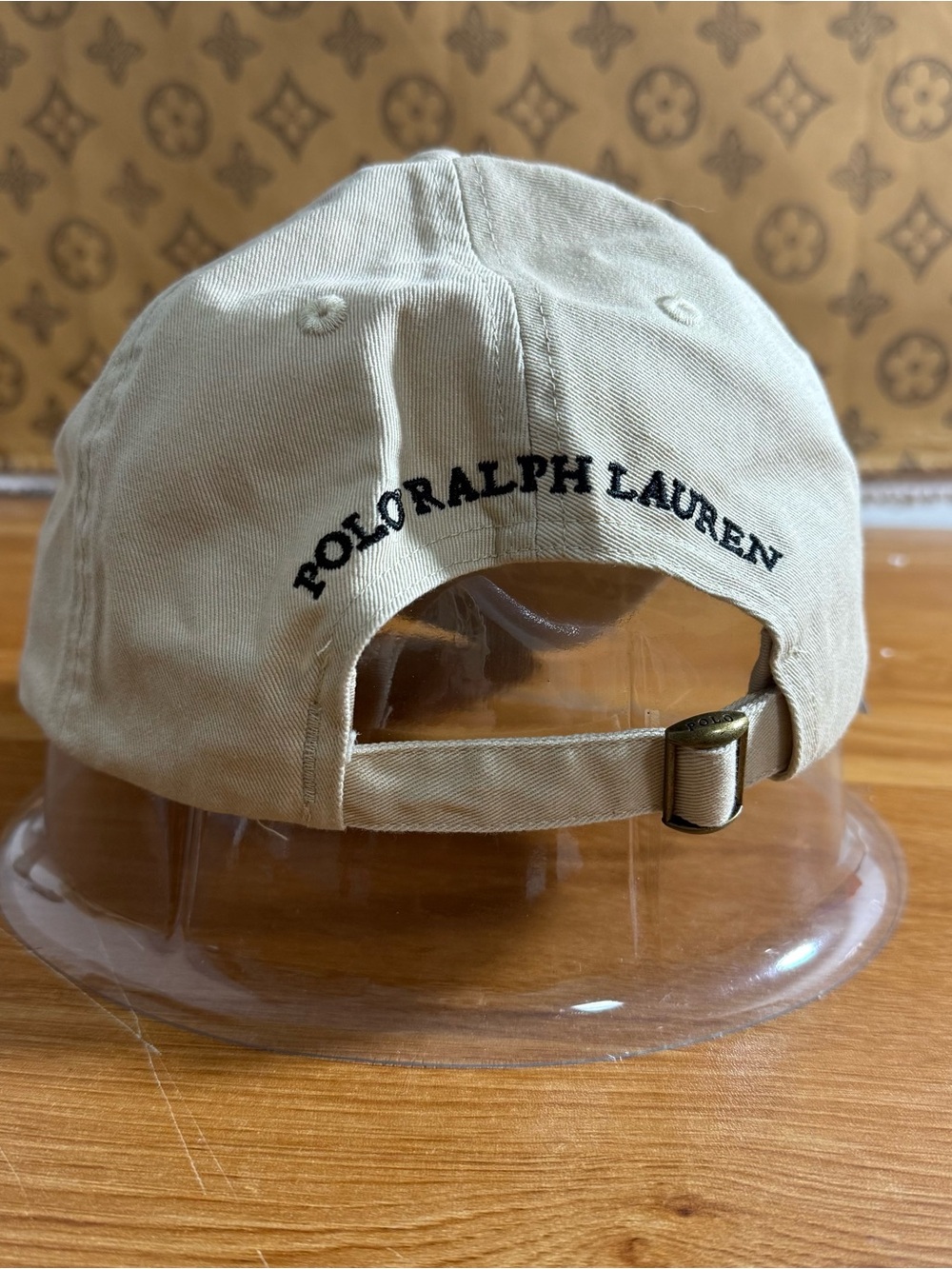 Polo by Ralph Lauren Cream Polo Bear Embroidered Baseball Cap - Picture 4 of 4